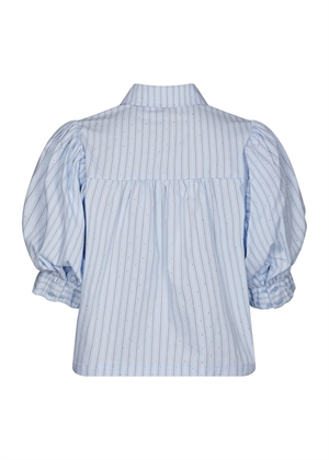 Etta stripe stone skjorte Lyseblå Neo Noir 